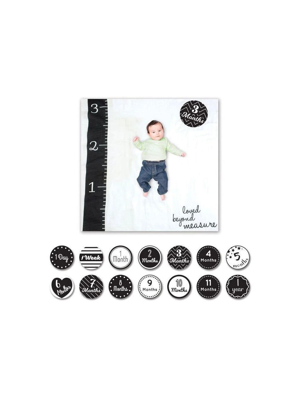 Lulujo Baby s 1st Year Blanket Cards Set Loved Beyond Measure