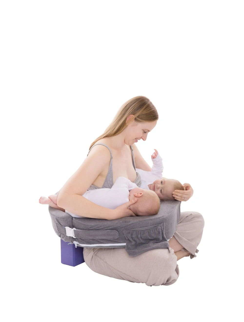 My Brest Friend Twin Plus Nursing Pillow Evening Grey
