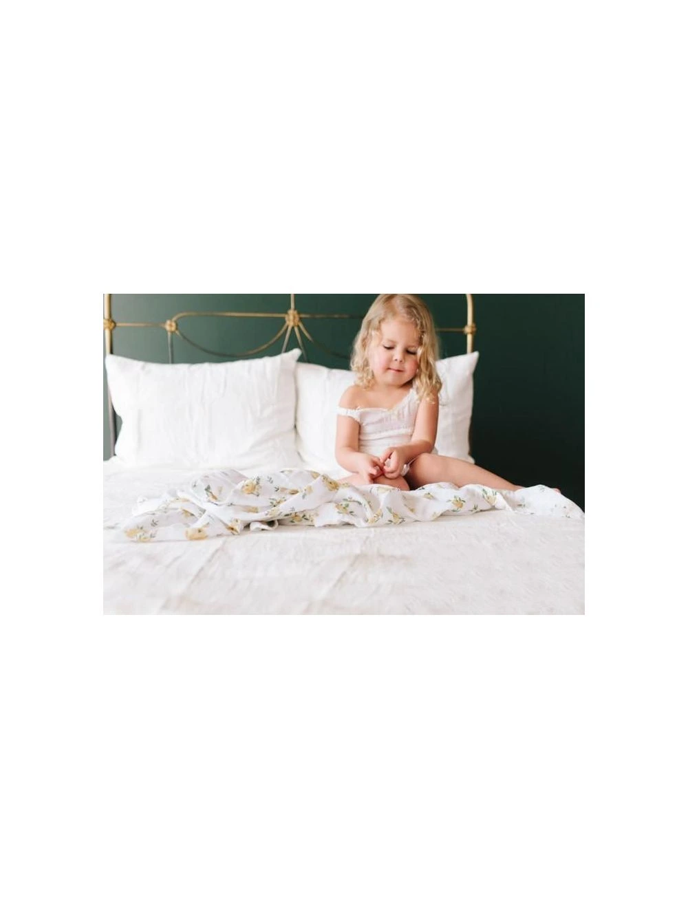 Little Unicorn Cotton Muslin Swaddle Single Yellow Rose