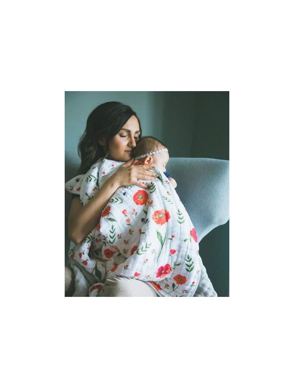 Little Unicorn Organic Cotton Muslin Quilt Summer Poppy