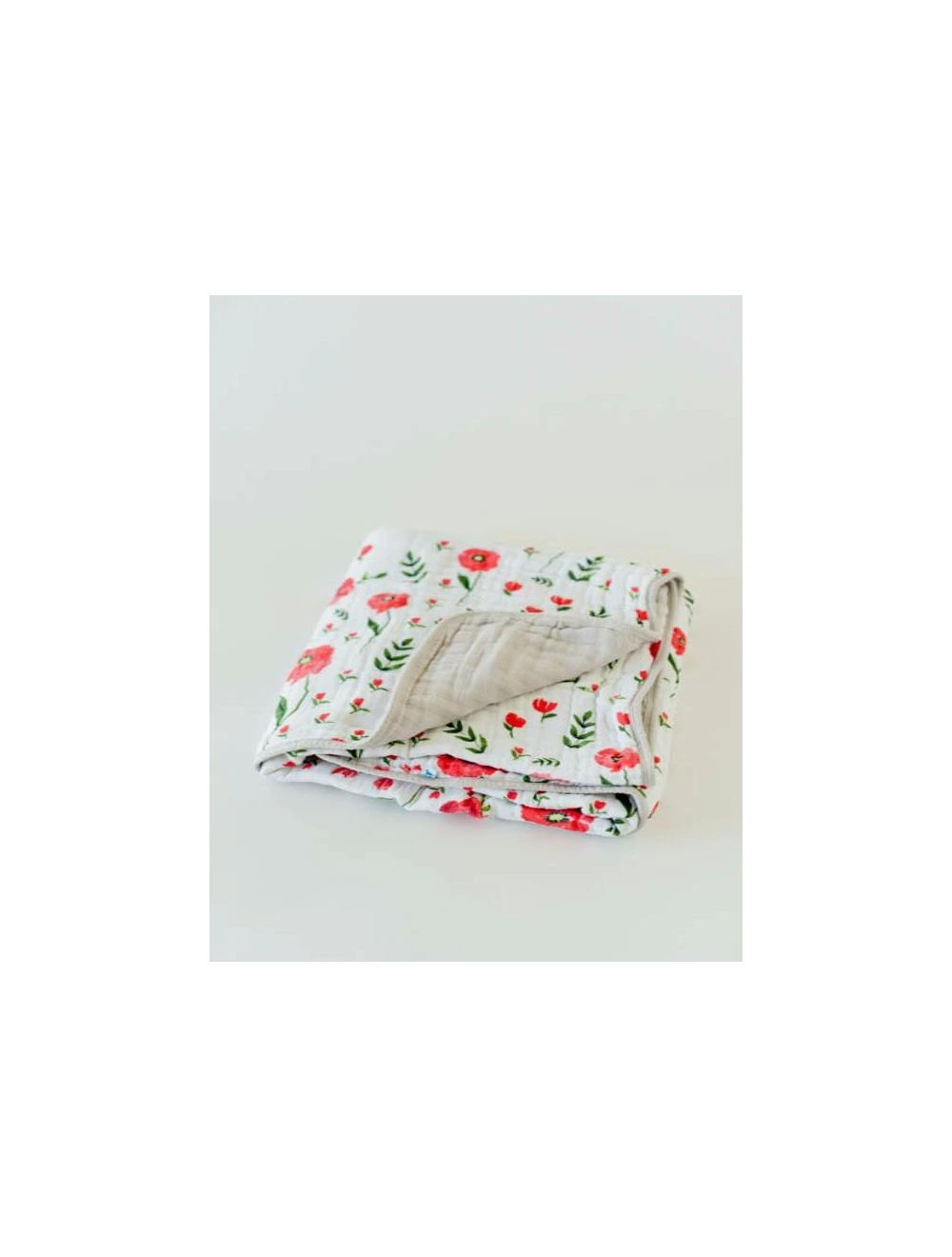Little Unicorn Organic Cotton Muslin Quilt Summer Poppy