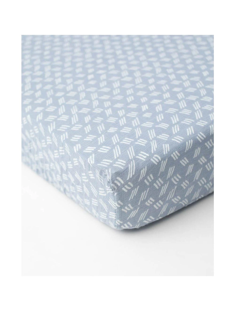 Little Unicorn Cotton Muslin Crib Sheet Blue Grass